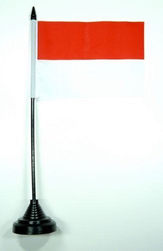 Fahne / Tischflagge Schützenfest rot / weiß 11 x 16 cm