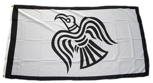 Fahne / Flagge Raven Wikinger 90 x 150 cm
