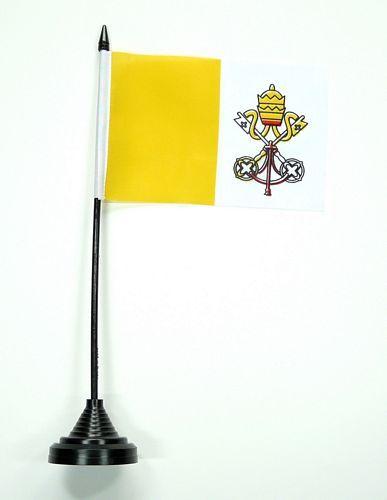 Fahne / Tischflagge Vatikan NEU 11 x 16 cm Flaggen