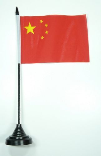 Fahne / Tischflagge China 11 x 16 cm Flaggen