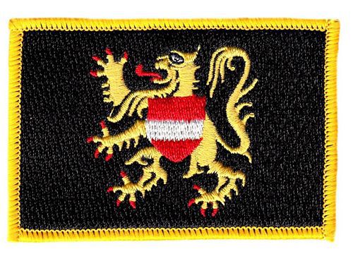 Fahnen Aufnäher Belgien - Flämisch Brabant Fahne Flagge Patch