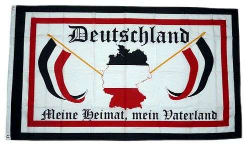 Fahne Deutschland Meine Heimat Mein Vaterland Hissflagge 90 x 150 cm Flagge