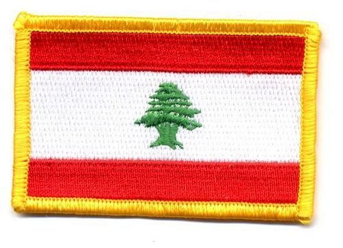 Fahnen Aufnäher Libanon