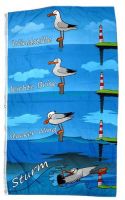 Fahne / Flagge Wind Möwe Leuchtturm 90 x 150 cm Fahne / Flagge Wind Möwe Leuchtturm 90 x 150 cm