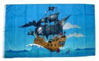 Fahne / Flagge Piratenschiff Pirat 90 x 150 cm Fahne / Flagge Piratenschiff Pirat 90 x 150 cm