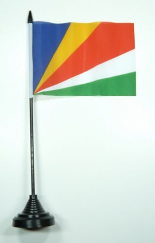 Fahne / Tischflagge Seychellen NEU 11 x 16 cm Flaggen