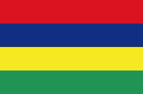 Fahnen Aufkleber Sticker Mauritius