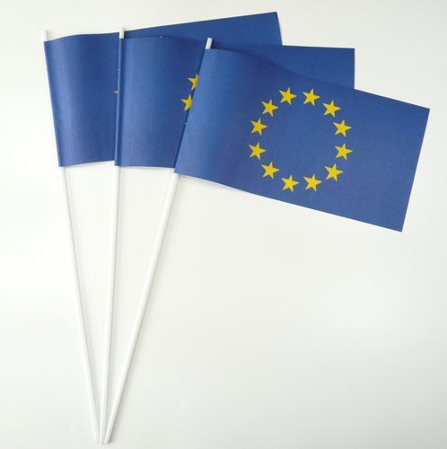 10 Papierfähnchen Europa Papierfahnen Fahne Flagge