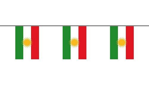 Flaggenkette Kurdistan 6 m