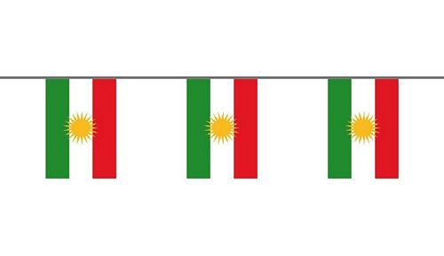 Flaggenkette Kurdistan 6 m