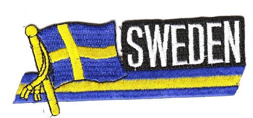 Fahnen Sidekick Aufnäher Schweden