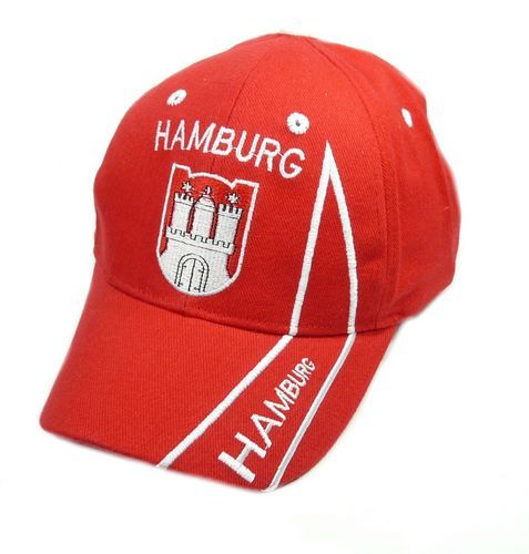 Basecap Hamburg rot