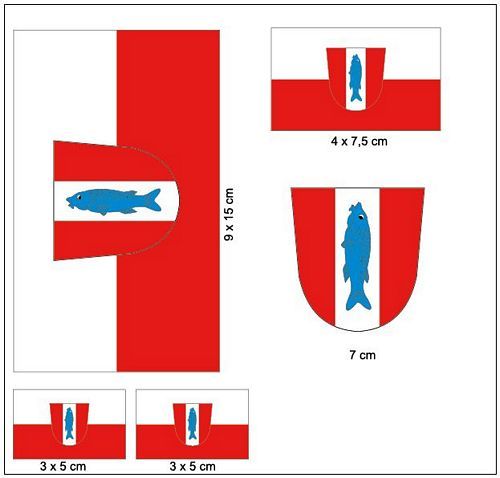 Fahnen Aufkleber Set Kaiserslautern