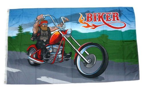 Fahne / Flagge Biker Motorrad NEU 90 x 150 cm