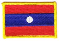 Fahnen Aufnäher Laos Fahnen Aufnäher Laos