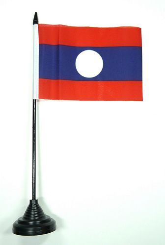 Fahne / Tischflagge Laos NEU 11 x 16 cm Flaggen
