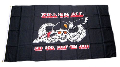 Fahne / Flagge Pirat Kill`em all 90 x 150 cm