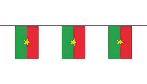 Flaggenkette Burkina Faso 6 m