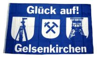 Gelsenkirchen Meine Heimat meine Liebe Flagge Fahne Hißflagge  150 x 90 cm 