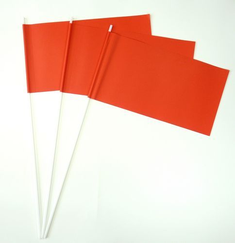 10 Papierfähnchen rot Papierfahnen Fahne Flagge