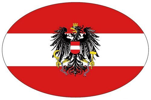 Wappen Aufkleber Sticker Österreich Adler