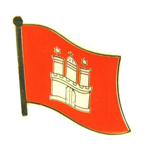 Flaggen Pin Fahne Hamburg Pins NEU Anstecknadel Flagge