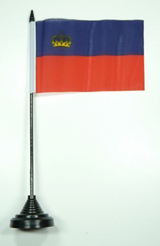 Fahne / Tischflagge Liechtenstein 11 x 16 cm Flaggen