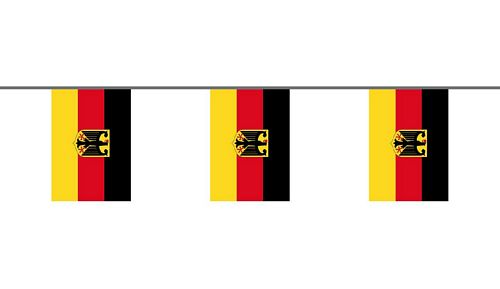 Fahnenkette Flagge Fahne Deutschland Flaggenkette 6 m 8 Flaggen 30 x 45 cm 
