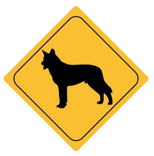 Aufkleber Sticker Achtung Schäferhund Autoaufkleber