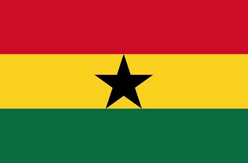 Fahnen Aufkleber Sticker Ghana