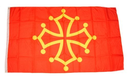 Fahne / Flagge Frankreich - Midi Pyrenees 90 x 150 cm