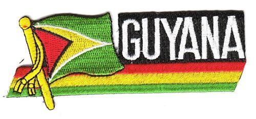 Fahnen Sidekick Aufnäher Guyana