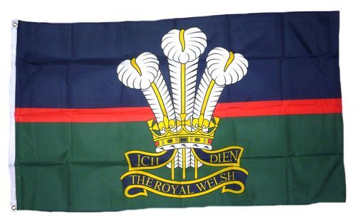 Fahne / Flagge Großbritannien Royal Welsh Regiment 90 x 150 cm
