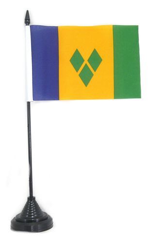 Fahne / Tischflagge St. Vincent NEU 11 x 16 cm Fahne