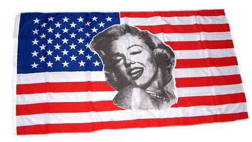 Fahne / Flagge USA - Marylin Monroe 90 x 150 cm