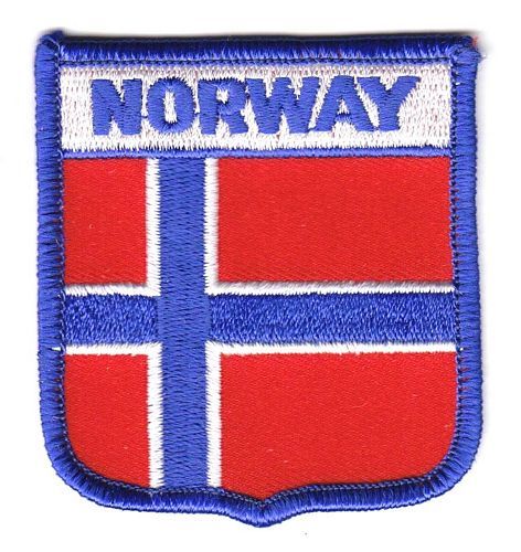 Wappen Aufnäher Fahne Norwegen