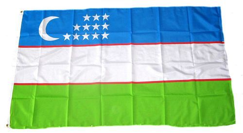 Usbekistan flag 90 x 150 cm