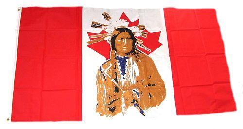 Fahne / Flagge Kanada Indianer 90 x 150 cm