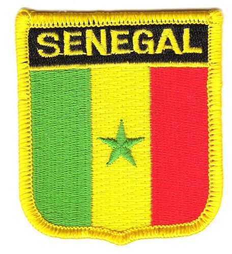 Wappen Aufnäher Fahne Senegal