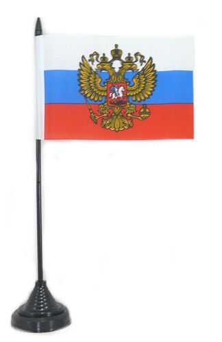 Fahne / Tischflagge Russland Adler NEU 11 x 16 cm Fahne