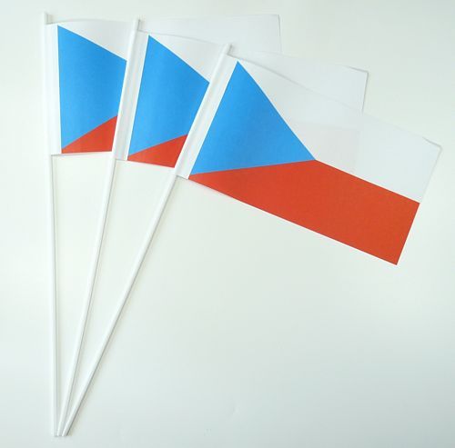 10 Papierfähnchen Tschechien Papierfahnen Fahne Flagge
