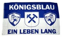 Fahne / Flagge Königsblau ein Leben lang 90 x 150 cm Fahne / Flagge Königsblau ein Leben lang 90 x 150 cm