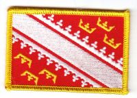 Fahnen Aufnäher Frankreich - Elsass Fahne Fahnen Aufnäher Frankreich - Elsass Fahne