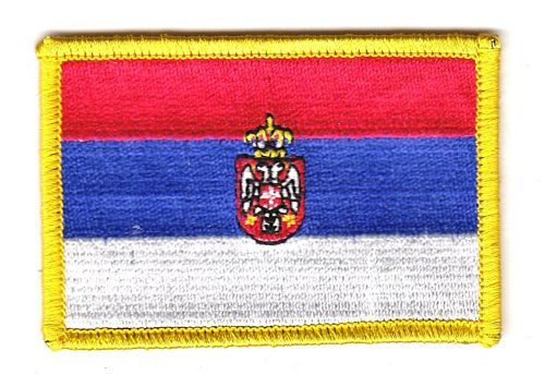 Fahnen Aufnäher Serbien Wappen