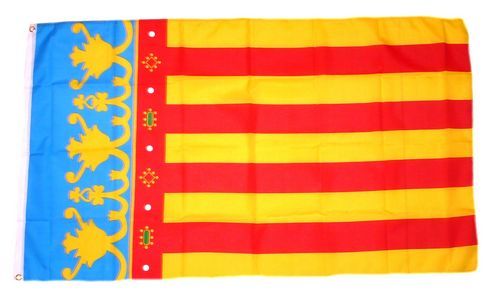 Fahne / Flagge Spanien - Valencia 90 x 150 cm