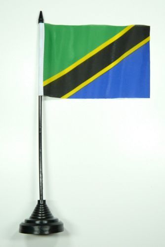 Fahne / Tischflagge Tansania NEU 11 x 16 cm Flaggen