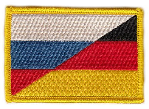 Fahnen Aufnäher Deutschland / Russland