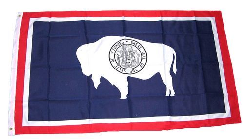Fahne / Flagge USA - Wyoming 90 x 150 cm