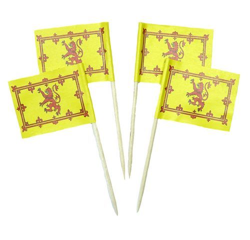 50 Minifahnen Fahne Flagge Karneval Dekopicker