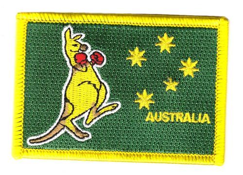 Fahnen Aufnäher Australien Känguruh